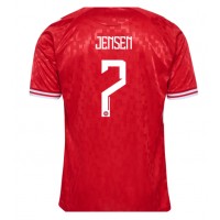 Dänemark Mathias Jensen #7 Fußballbekleidung Heimtrikot EM 2024 Kurzarm